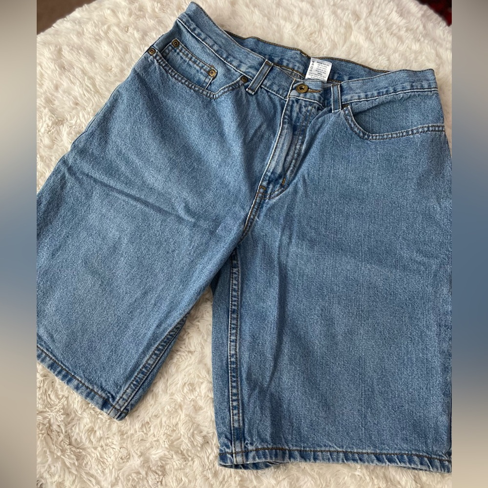FADED GLORY BLUE JEAN SHORTS 32